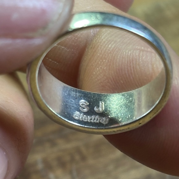 Navajo Selina Jake Mojave Purple stone & Sterling Ring - Picture 4 of 5